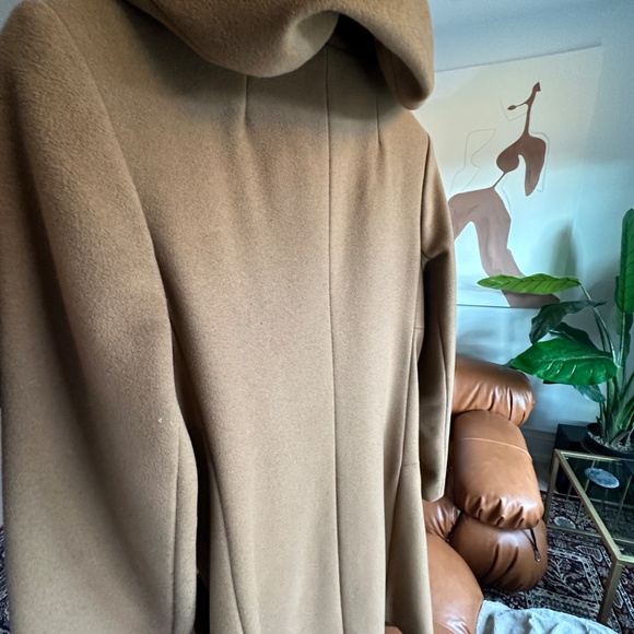 Aritzia Babaton Women's Wool & Cashmere Tan Coat (Size Small) - Picture 2 of 5
